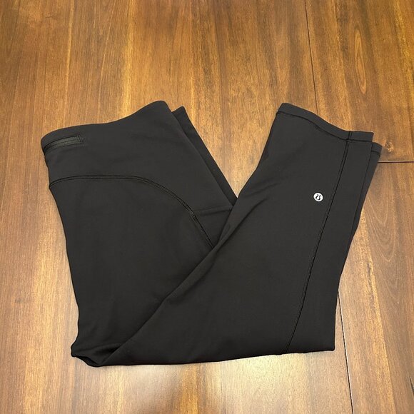 Lululemon Women's Speed Up Crop 20" Size 14 Black - Picture 1 of 16